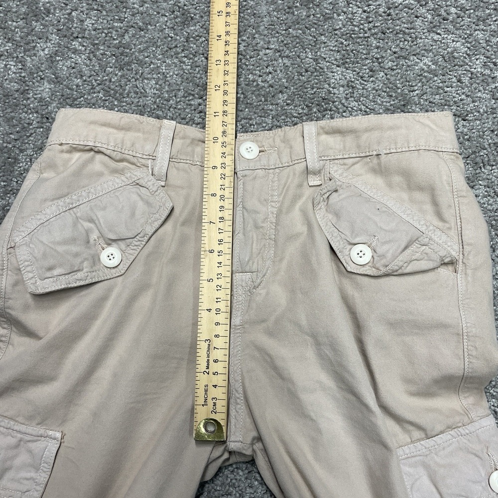 Etienne Marcel Pants Cargo Beige 28X27 Trousers EM31025 Straight‎ USA made EUC - Picture 13 of 13